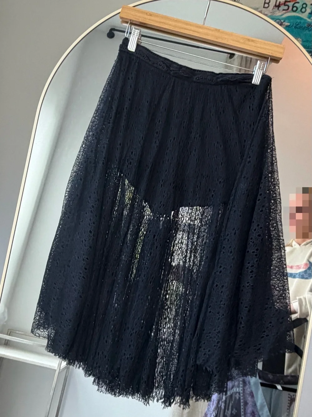 Free People Black Lace Shorts/Pants